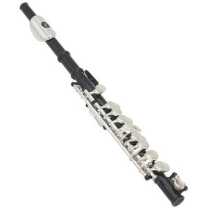 C Key Piccolo Half-size Fluit Verzilverde Sleutels Cupronickel Piccolo Met Gewatteerde Case Doek Stok Dwarsfluit set