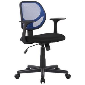 SIGMA bureaustoel SC 17, PP/Nylon, verstelbare zithoogte, zwart/blauw.