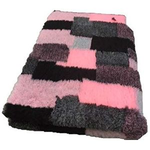 Vetbed origineel Isobed I patchwork roze-grijs I 150 x 100 cm