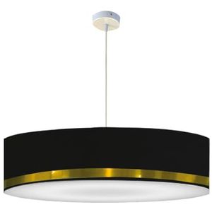 Lumlum Hanglamp zwart en goud bezel D: 65 x H: 25