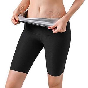 HUSHUI Sauna Broek voor Vrouwen,2 in 1 Vrouwen Sauna Broek voor Workout Gewichtsverlies Afslanken Broek Training Panty Sauna Sweatpants, Sauna Suits