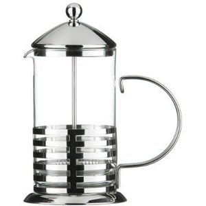 Cafetiere Chroom/Hittebestendig Glas Insert 6 Cup/800ml Nieuwe Aantrekkelijke Kwaliteit
