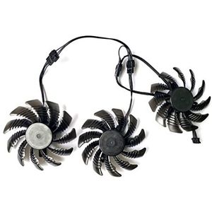 YALLS NIEUWE 75MM 3PCS GTX1660 Koelventilator 4PIN Compatibel for Gigabyte GeForce RTX 3070 EAGLE 8G RTX3060 GTX1660 RX 5500XT 5600 XT Grafische Fans (Color : PLD08010S12HH)