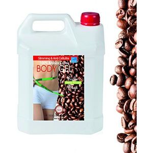 Verstevigende en anti-cellulitisgel met cafeïne en algen 1000 ml 1 L Intensieve, krachtige en lichaamsvormende behandeling (benen, buik, billen) voor 6x + stevige en strakke huid