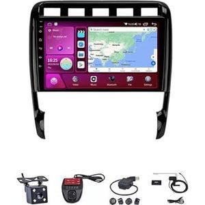 Android Autoradio Video Multimedia Speler, 9 Inch Touch Screen Radio Plug And Play Autotoebehoren Met Bluetooth En Navigatie En Achteruitrijcamera Voor Porsche Cayenne I 1 9PA 2002 2003-2009 2010(M3