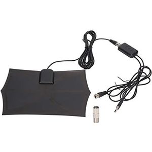 Televisieantenne, bereik van 300 mijl Zwarte digitale tv-antenne USB-voeding voor buiten Video en omgeving