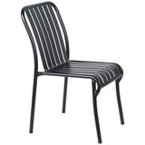 Oviala Tuindesign stoel van zwart aluminium