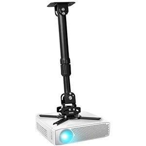 Duronic PB04XL houder voor plafondprojector, 360° draaibaar, 90° kantelbaar en 40° draaibaar, maximale belasting 13,6 kg, uittrekbare arm, ideaal voor thuisbioscoop, presentaties, conferenties