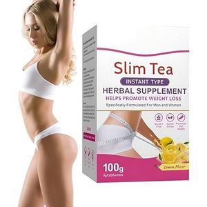 Detox Tea Instant Slimming - 5g X 20 Zakjes, Ondersteunt De Spijsvertering, Vetverbranding En Lichaamsdetox, Gemakkelijk Te Zetten(2PCS)