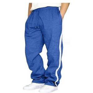 Heren Lange Katoenen Joggingbroek Joggingbroek Ademende Sportbroek Heren Joggingbroek Joggingbroek Taille Met Trekkoord (Color : Baby blue, Size : 4XL)