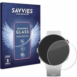 Savvies Tempered Glass Screen Protector voor Garmin Forerunner 45S (3 Stuks) - 9H Gehard Glas Scherm Beschermer