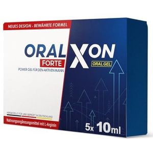 Oralxon Gel voor mannen, hoge dosering, natuurlijke formule met maca en L-arginine, extra sterk voor mannen, onmiddellijke werking, ondersteuning voor heren zonder kunstmatige toevoegingen