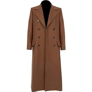 Suiting Style Who 12 Doctor Dr Capaldi Long Coat Collection - Katoen Cosplay Voor Mannen - Tijdreiziger Kostuum voor Mannen