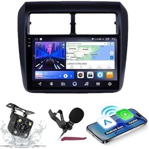 Android 14 Autoradio Navi voor T-oyota Agya/Wigo (2013-2019) 9-inch QLED-scherm autoradio met draadloze Carplay Android Auto GPS-navigatie met BT5.0 HIFI FM 5G-WiFi SWC RDS MIC,M150s