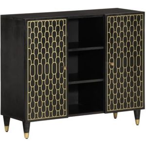 XGWKCNV Meubels select-Side Kast 90x33x75 cm Massief Hout Mango