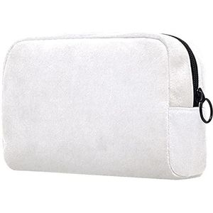 Ivoor Off White Textuur Reizen Make-up Tas Grote Cosmetische Tas Make-up Case Organizer Rits Pouch voor Vrouwen Meisjes