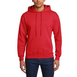 Fruit of the Loom Sweatshirt met capuchon voor heren, rood (rood -40), L