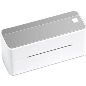 Thermisch Printer Bluetooth 118mm Verzending Thermische Label Maker Sticker Printer Draagbare Adres Verzendlabel Printer Machine Op Grote Schaal Gebruikt Duidelijk Snel(White Silver)