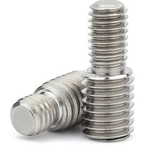 304 roestvrij staal, draaddiameter wijzigen, buitendraad, dubbele kop, conversieschroefmaatverkleiner(M3x8 - M5x8)