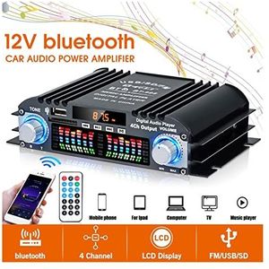 Audioversterker, BT-998 HIFI AUDIO HOME Digitale versterkers Auto Audio Bass Power Bluetooth-versterker FM USB SD Radio for subwoofer-luidsprekers DC12V(12V Adapter for home)