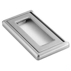 Moderne eenvoudige Europese stijl lade kledingkast deurklink kast deur Amerikaanse meubels aluminiumlegering klein handvat ronde staaf (maat: 009A gathoogte 64 geborsteld zilver)