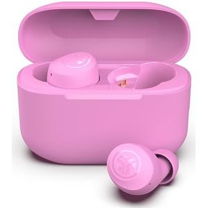 JLab Go Air Pop+ True Wireless Earphones, Bluetooth Earbuds, Oordopjes Draadloos with 35H+ Speeltijd, In Ear Headphones with Microfoon, Oplaaddoos, JLab App, Roze