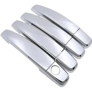 Deurkruk afdekking Voor Opel Voor Astra H 2012~2022 Voor Astra A04 MK3 Autodeurgrepen Bekleding Exterieur Kras Beschermend Decor Buitendeurkruk(1 Sleutelgat Geen Knop)