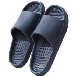 Slippers, Effen kleur Eenvoudige thuis, onderweg Comfortabele sandaalpantoffels Unisex modellen,voor dames en heren(Blue,45 EU)