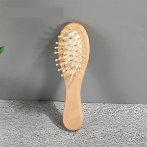 Houten kam professionele luchtkussen haaruitval massage borstel haarborstel kam hoofdhuid haarverzorging gezonde bamboe kam (maat : M-16 x 4,5 cm)