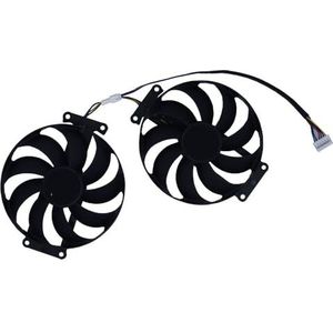 Grafische kaartventilator, videokoeler, 2 stuks T129215BU, T129215SU, voor ASUS voor GTX 1660 Ti 6GB voor DUAL EVO, voor RTX2060-O6G(T129215SU)