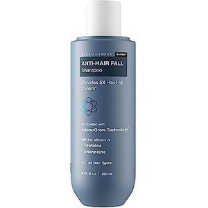 Bare Anatomy Anti-Hair Fall Shampoo | Provides 5X Hair Fall Control Suitable for All Hair Types | Enriched with Adenosine and Peptides | 250 ml