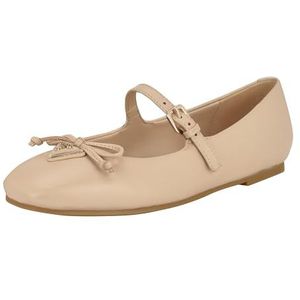 GUESS Kayra Mary Jane Flat voor dames, Licht natuurlijk leer 110, 36.5 EU