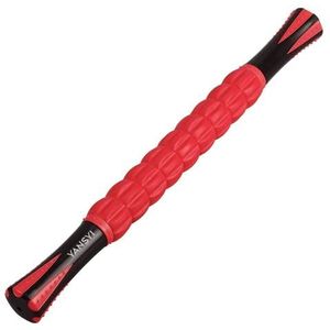Yansyi Muscle Roller Stick voor atleten - Body Massage Roller Stick - Release Myofasciale triggerpoints verminderen spierpijn strakheid krampen en rugpijn voor fysiotherapie en herstel (rood)