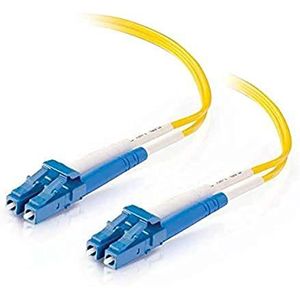 C2G/Cables to Go 37463 LC/LC Duplex 9/125 Single-Mode Glasvezel Patchkabel (9 Meter, Geel)