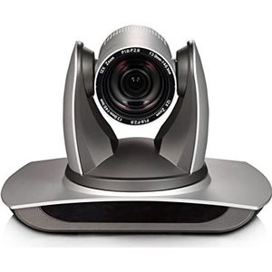 Webcam, 2MP H.265 H.264 Dual Stream Silve Color DVI USB3.0 IP HD Video Conferentiecamera 12x Zoom 340 Graden Rotatie for Remote Meeting