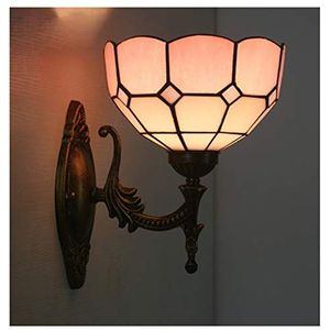 Tiffany's Vintage Wandlamp, Wandlamp, Glazen Lampenkap, Veelkleurige Wand Voor Woonkamer, Slaapkamer