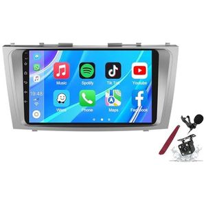 Android 14 Autoradio Stereo voor T-oyota Camry (2006-2011) 9 ""Touchscreen Multimedia Player met Wireless Carplay 2 Din GPS Sat Navigation FM RDS Bluetooth 5G-WiFi SWC DSP,M100s