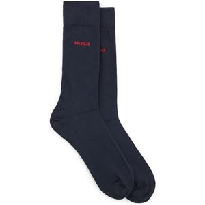 HUGO Heren 2P RS UNI CC Middelhoge sokken van stretchweefsel in verpakking van 2 stuks, New - Dark Blue401, 43-46 EU