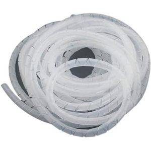 Spiraalkabelmanagementbeschermer 4 mm-30 mm, veelkleurig(White,6mm ID 15 meters)