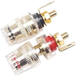 2 stks/1 paar 32.5mm 4mm Binding Post Terminal Speaker Test Banaan Plug Socket Connector Versterker Speaker K5DB