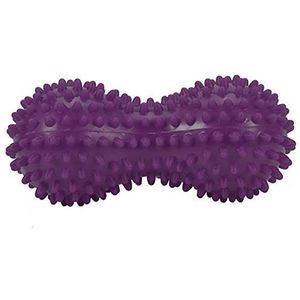 Pinda-massagebal, stekelige massagebal, fitnessoefening, mobiliteit, balverlichting, pijn, spieren, steess, plantaire fasciitis, voor triggerpointreflexologie (paars)