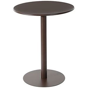 Prachtige ronde salontafel van 60 x 73 cm, kleine ronde tafel van ijzer, kleine eettafel voor huishoudelijk gebruik, melktheewinkel/café-onderhandelingstafel (Kleur: G)