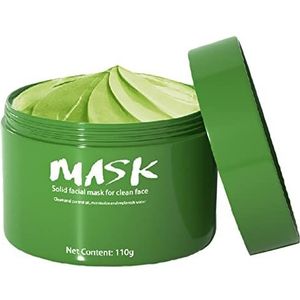 2 Pcs Reinigend masker voor groene thee,Zuiverende gezichtsbedekking van klei voor dames | Solide masker, diep reinigende modder, groene thee-mee-eterverwijderaar, oliecontrole verbetert de Xiebro