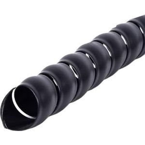 Spiraalvormige slangkabelbeschermer, 5 meter flexibele kabelhuls, buisbeschermer, 14 mm-35 mm wikkeldraadorganizer(Black,ID 20mm)