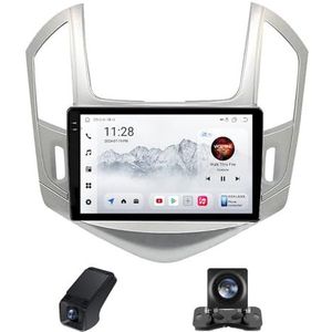 Draadloze Carplay Android 14 Autoradio 2Din geldt voor Chevrolet Cruze J300 J308 2012-2015 9Inch Autoradio met GPS-navigatie/RDS-radio/DSP Achteruitkijkcamera+Stuurwielbediening(B,C30Plus)
