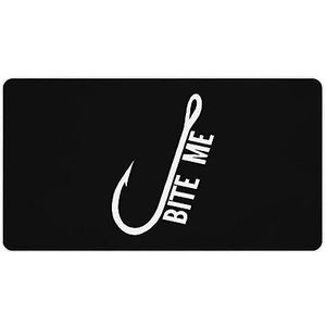 Bite Me Vissen Print Bureau Pad Protector Muismatten Kantoor Tafel Mat Grote Muismat Antislip Laptop Pad