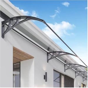 Deurluifel, Raamluifel Voordeurluifel, Moderne polycarbonaat afdekking, Waterdichte voordeurluifel, Deurluifel buiten, Patio Veranda Luifel, UV Regen Sneeuwbescherming (Size : 120x60cm/47x24in)