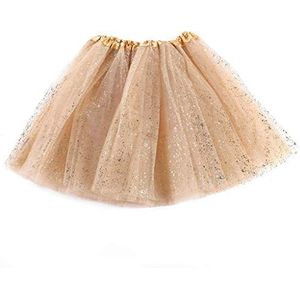 HANBOLI Baby Meisjes Ballet Dance Tutu Rok 3 Lagen Tule Glitter Pailletten Pettiskirt