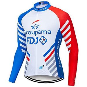 Mannen Fietsen Shirt Lange Mouw Wielertrui Ademend Fietsen Kleding voor Mannen Mountainbike Jersey Zomer/Lente, U2, XL