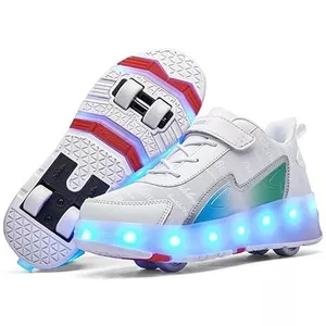 27-40 Kinderverlichting Sneakers Wrijven Schoenen Kinderschoenen Effen Melkachtige Patch Kan Opladen Lantaarn Schoenen kopen vanaf een prijs van 32